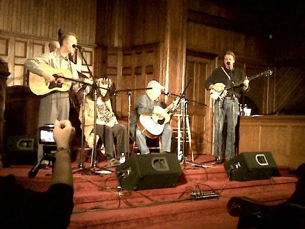 Chris Walz, Barbara Barrow, Michael Smith & MD perform as WeaverMania! at the Maple Street Chapel, Lombard IL, October 29, 2011.